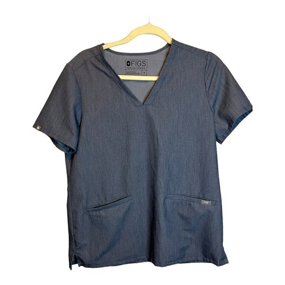Figs Women's Top in Dark Blue - Picture 1 of 4